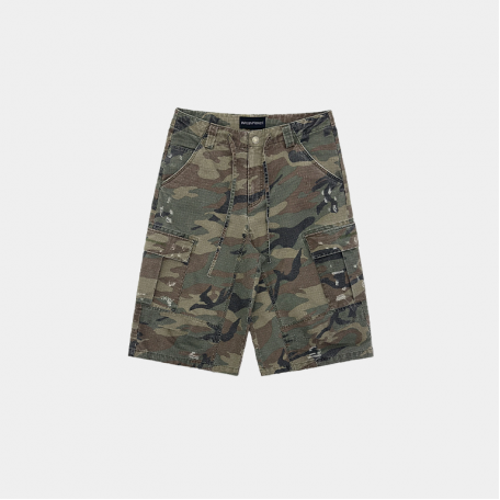 Шорты MasonPrince Cargo Shorts Baggy Camo Green