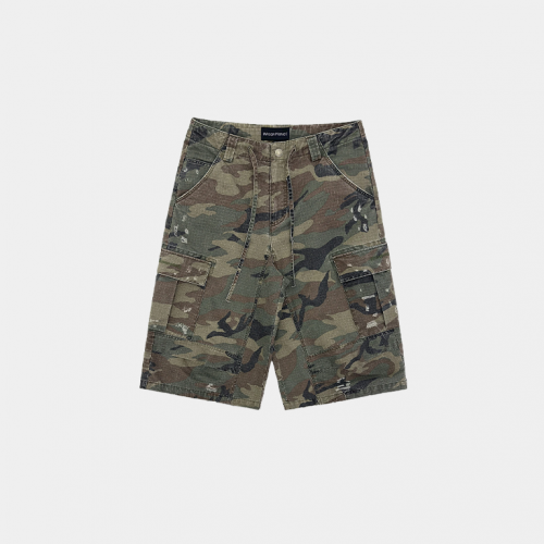 Шорты MasonPrince Cargo Shorts Baggy Camo Green