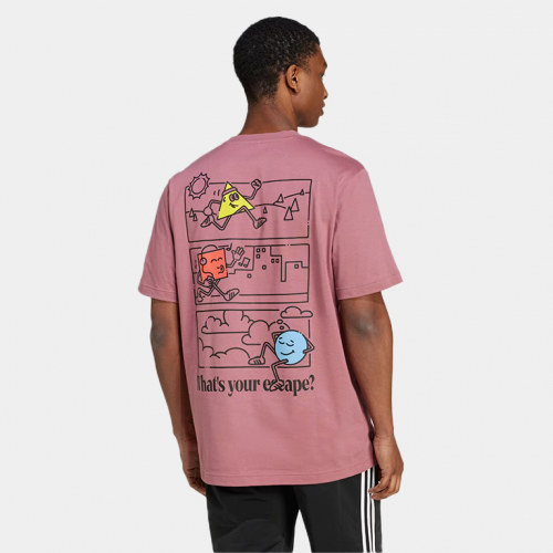 Футболка Adidas Positivity Shapes Graphic Tee Pink