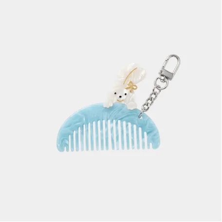 Брелок MoroMoro Rabbit Comb Keychain Blue