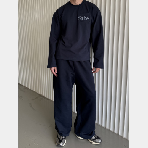 Брюки Sabe Logo Knee Sweatpants Navy