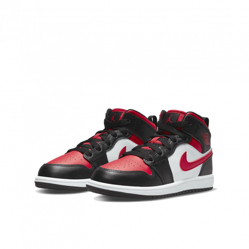 Кроссовки Air Jordan 1 Mid Fire Red (PS) (Kids)