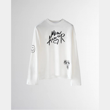 Лонгслив Sabe Mon Amour White Long Sleeve