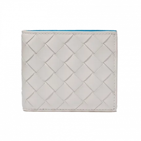 Bottega Veneta Intrecciato Bi-Fold Wallet White