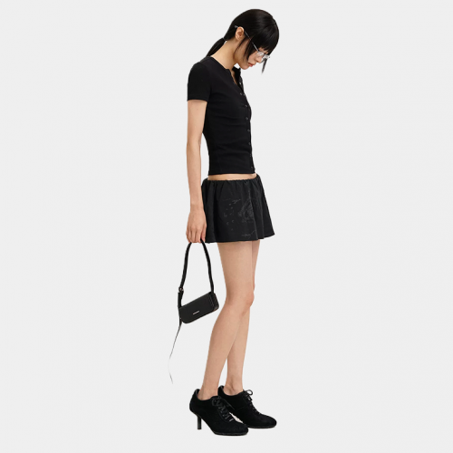 Юбка MasonPrince Low-Rise Mini Skirt Black