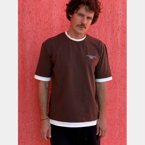 Футболка Sabe KicksTown Logo T-shirt Brown