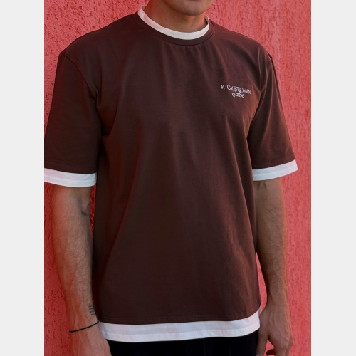 Футболка Sabe KicksTown Logo T-shirt Brown