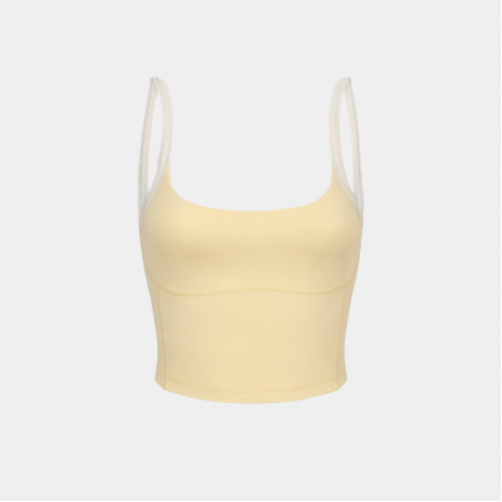 Топ Bo+Tee Cropped Tank Top Lemon