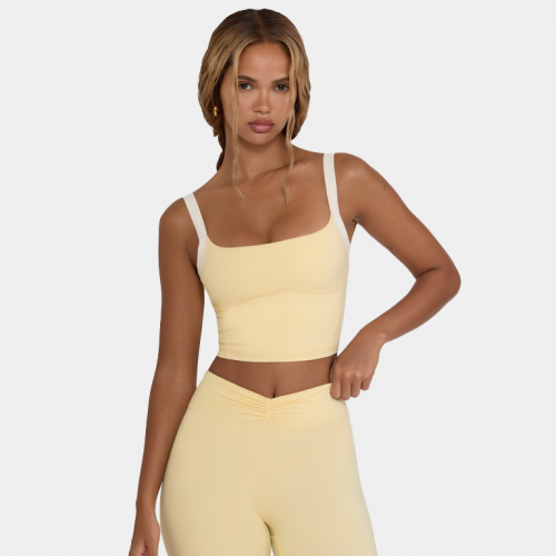 Топ Bo+Tee Cropped Tank Top Lemon