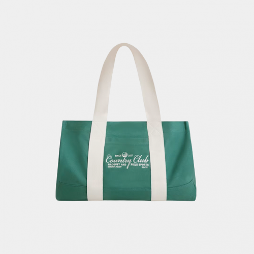 Сумка Bo+Tee Oversized Canvas Tote Bag Green