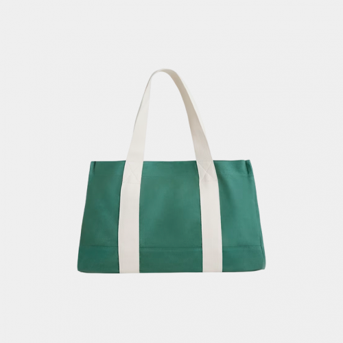 Сумка Bo+Tee Oversized Canvas Tote Bag Green
