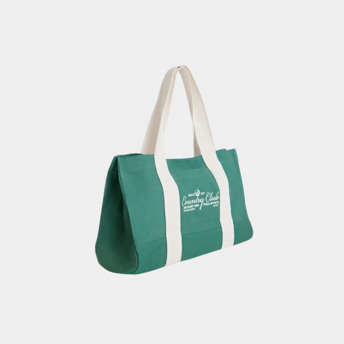 Сумка Bo+Tee Oversized Canvas Tote Bag Green