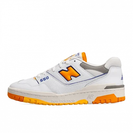New Balance 550 White Vibrant Orange
