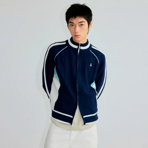 Кардиган Roaringwild Arch Knitted Striped Cardigan Navy