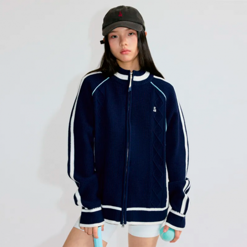 Кардиган Roaringwild Arch Knitted Striped Cardigan Navy