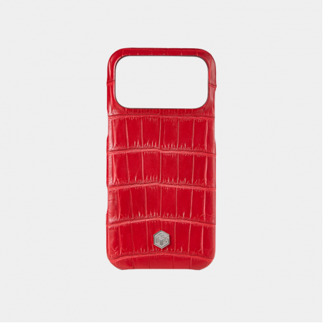 Чехол Marina De Golle Crocodile Leather Case Red