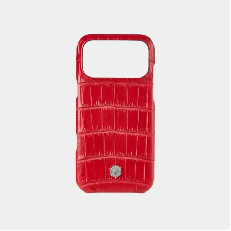 Чехол Marina De Golle Crocodile Leather Case Red