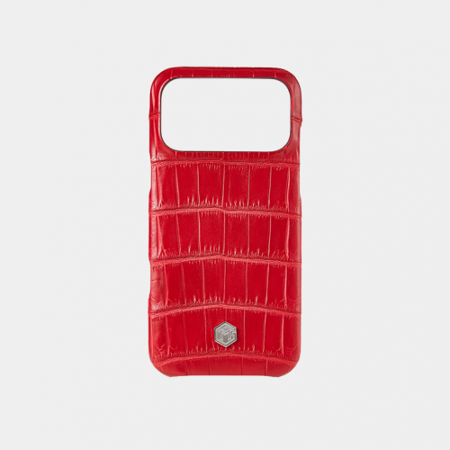 Чехол Marina De Golle Crocodile Leather Case Red