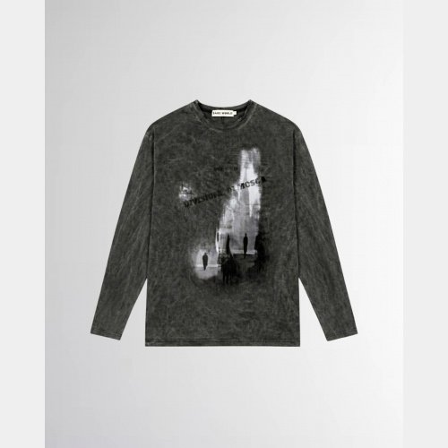 Лонгслив Sabe Longsleeve Di Mosca Acid Wash Dark Grey